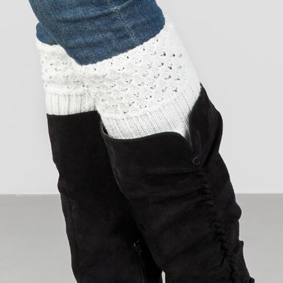 Accessories - CREAM OR TAN KNIT BOOT CUFFS